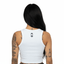 NO BEARD NO BOOTY® COLLECTION by THIGHBRUSH® - Women's Cropped Tank Top - White