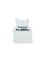 NO BEARD NO BOOTY® COLLECTION by THIGHBRUSH® - Women's Cropped Tank Top - White