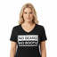 NO BEARD NO BOOTY® COLLECTION by THIGHBRUSH® - Women's V-Neck T-Shirt