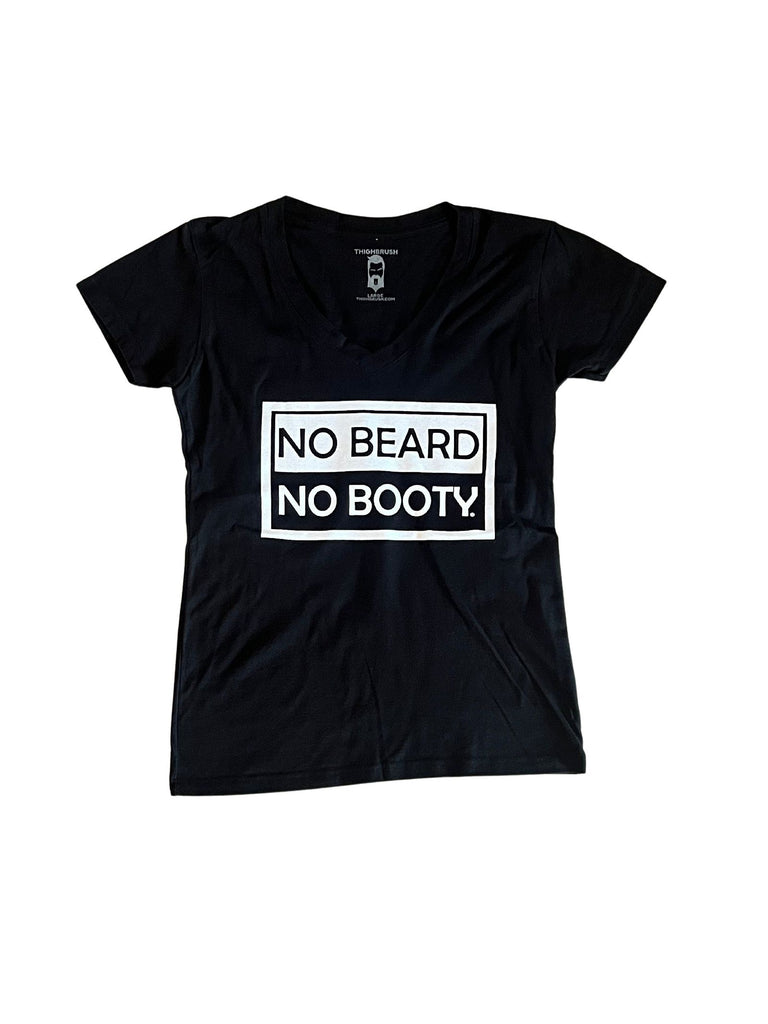 NO BEARD NO BOOTY® COLLECTION by THIGHBRUSH® - Women's V-Neck T-Shirt - THIGHBRUSH® - THIGHBRUSH® 