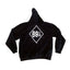 THIGHBRUSH® - 69% ER™ DIAMOND COLLECTION - Unisex Hooded Sweatshirt - Black