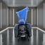THIGHBRUSH® - AZUL - Water Repellent Motorcycle Cover and Sunshade