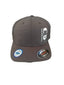 THIGHBRUSH® - Cool and Dry FlexFit Hat - Charcoal with White