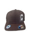 THIGHBRUSH® - Cool and Dry FlexFit Hat - Charcoal with White