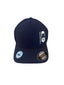 THIGHBRUSH® - Cool and Dry FlexFit Hat - Navy Blue with White