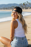 THIGHBRUSH® - DOUBLE TAKE - Flat Bill Trucker Snapback Hat - Black