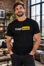 THIGHBRUSH® - DOUBLE TAKE - Men's T-Shirt - Black