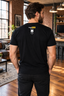 THIGHBRUSH® - DOUBLE TAKE - Men's T-Shirt - Black