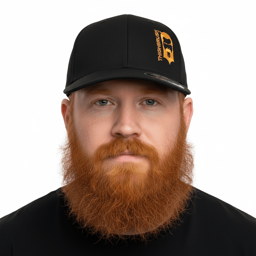 THIGHBRUSH® - FREE BEARD RIDES - Fitted Hat - Black