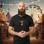 THIGHBRUSH® - FREE BEARD RIDES - Men's T-Shirt - Black