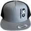 THIGHBRUSH® - Flat Bill Trucker Snapback Hat - Heather Grey and Black