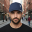THIGHBRUSH® - Fitted Hat - Navy Blue and White