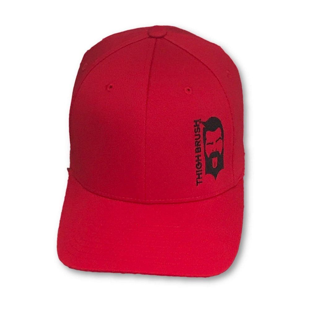 THIGHBRUSH® - FlexFit Hat - Red with Black - #THIGHBRUSHNATION - THIGHBRUSH® - THIGHBRUSH® 