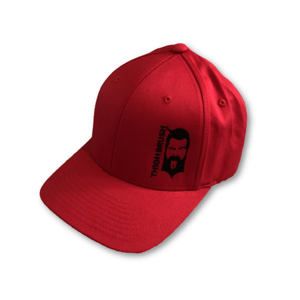 THIGHBRUSH® - FlexFit Hat - Red with Black - #THIGHBRUSHNATION - THIGHBRUSH® - THIGHBRUSH® 