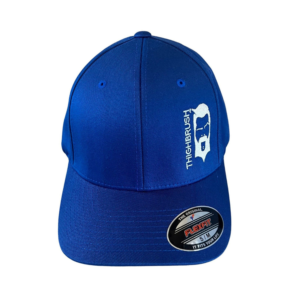 THIGHBRUSH® - FlexFit Hat - Royal Blue with Silver