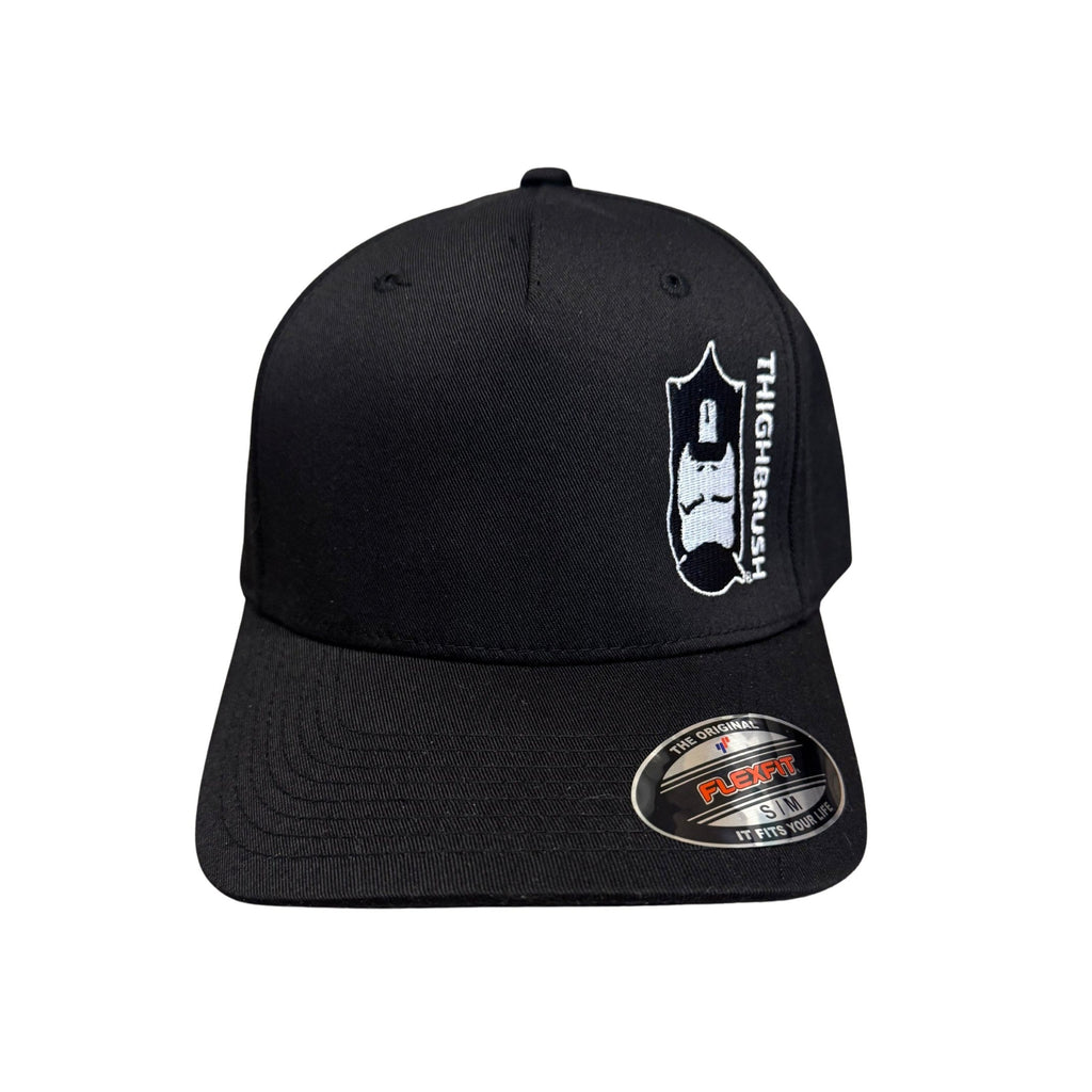 THIGHBRUSH® - FlexFit Hat - Upside Down - Black and White