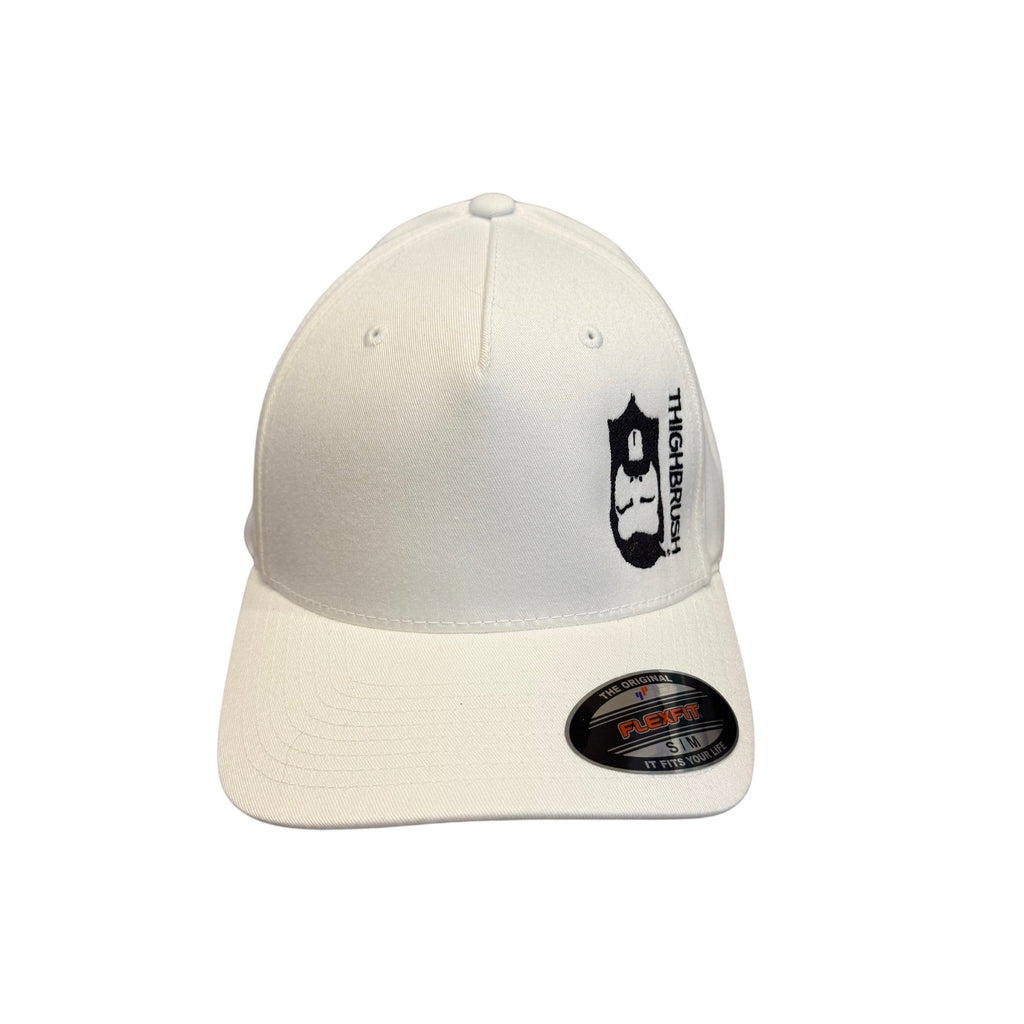 THIGHBRUSH® - FlexFit Hat - Upside Down - White and Black