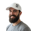 THIGHBRUSH® - Fitted Hat - Upside Down - White and Black