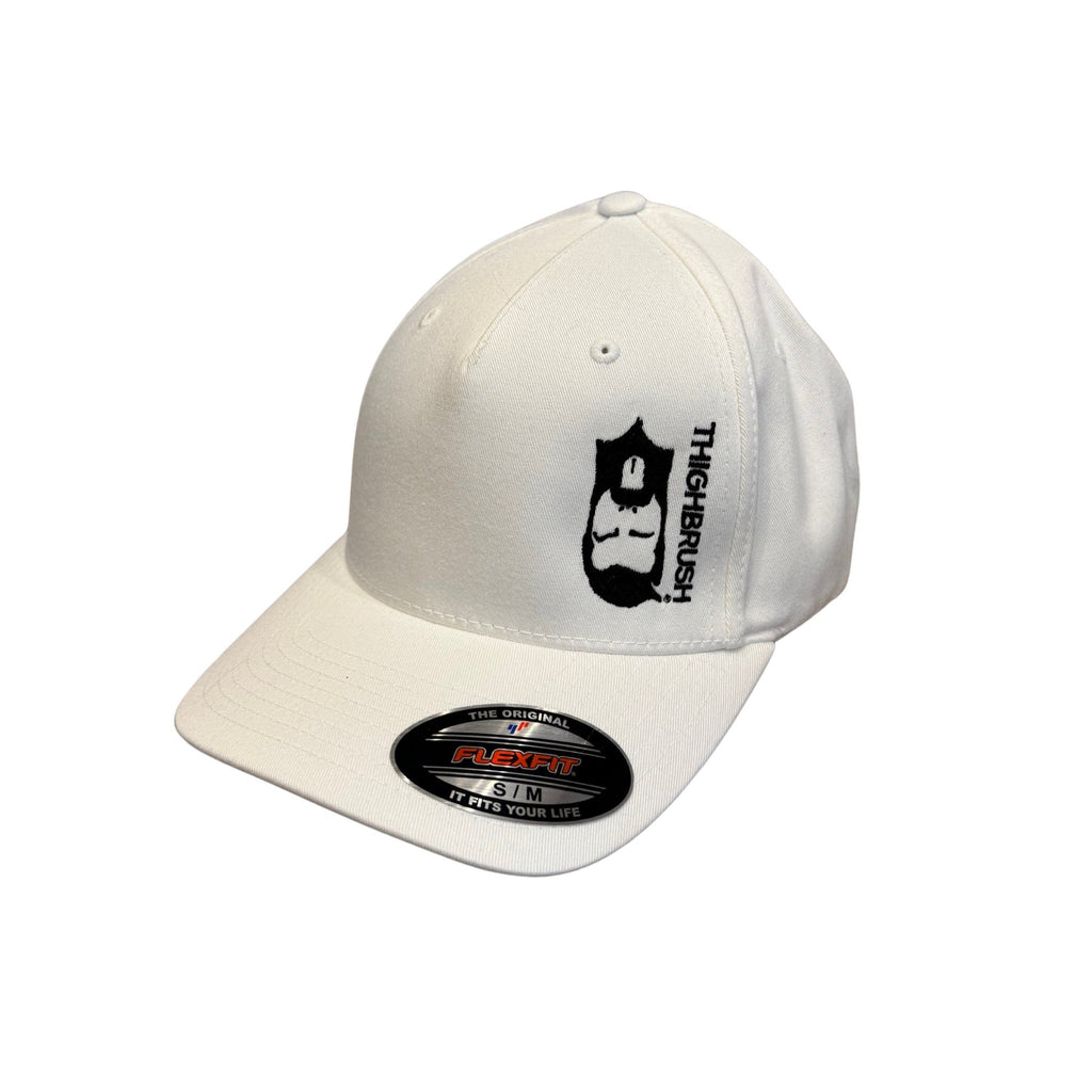 THIGHBRUSH® - FlexFit Hat - Upside Down - White and Black