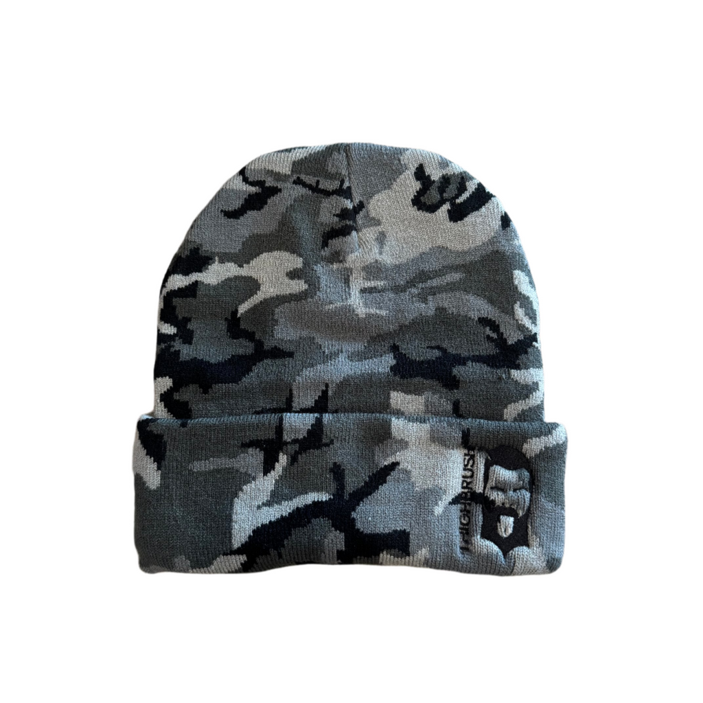 THIGHBRUSH® - Gray Camo Cuffed Beanies