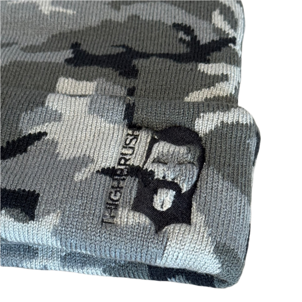 THIGHBRUSH® - Gray Camo Cuffed Beanies