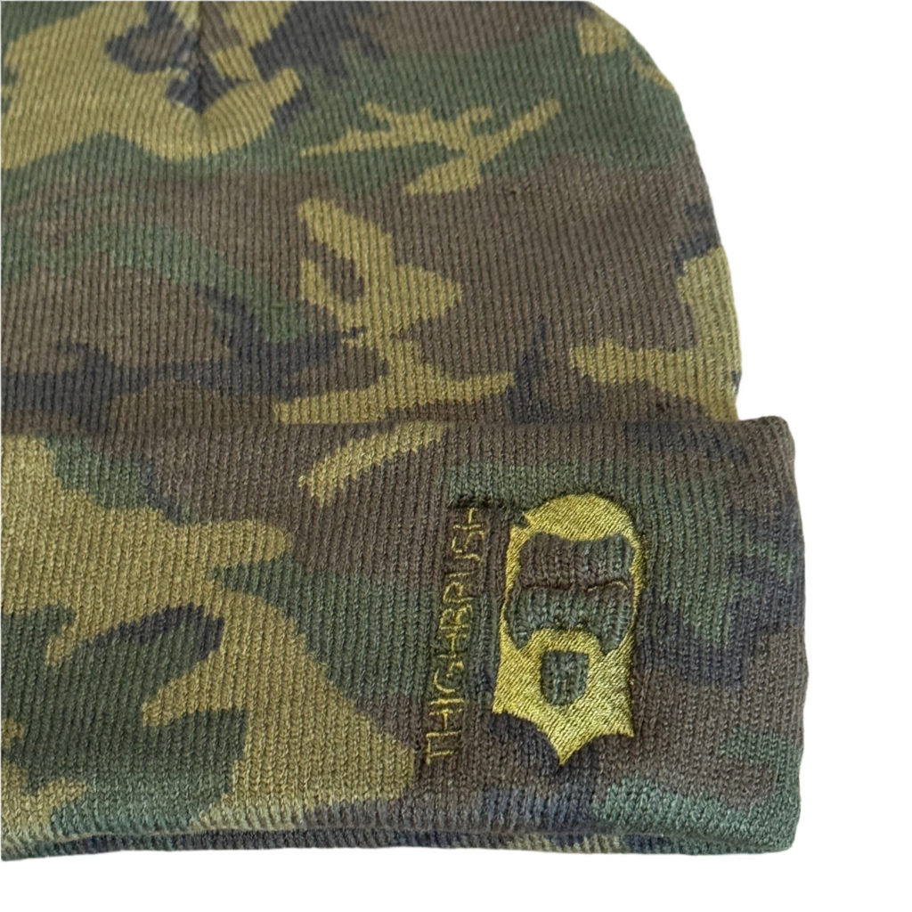 THIGHBRUSH® - Green Camo Cuffed Beanies