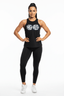 THIGHBRUSH® - HIGH BEAMS - Women's Sleeveless Top - Black