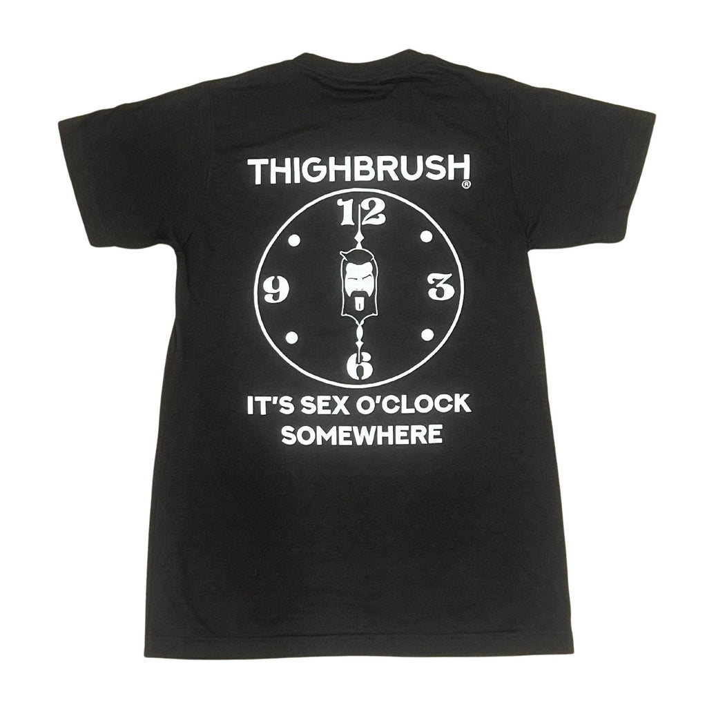 THIGHBRUSH® - IT'S SEX O'CLOCK SOMEWHERE - Men's T-Shirt - Heather Graphite