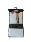 THIGHBRUSH® - Knee Hi Socks - Black with White - Plain