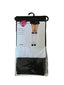 THIGHBRUSH® - Knee Hi Socks - White with Black - Plain