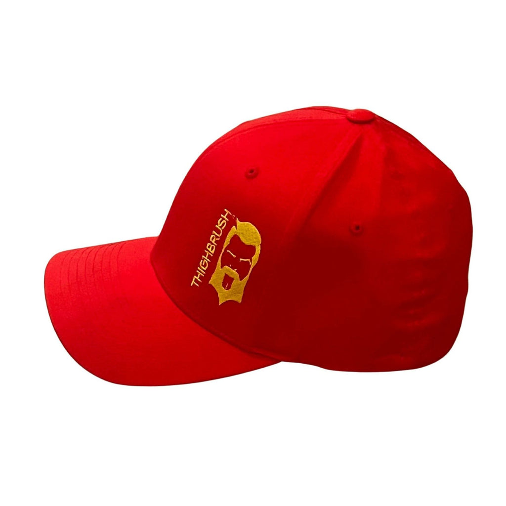 THIGHBRUSH® - LICKAMANIA - FlexFit Hat - Red - THIGHBRUSH® - THIGHBRUSH® 