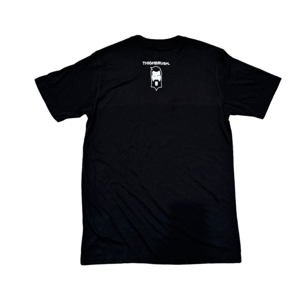 THIGHBRUSH® - LICKAMANIA - Men's T-Shirt - Black