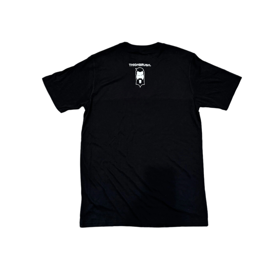 THIGHBRUSH® - LICKAMANIA - Men's T-Shirt - Black