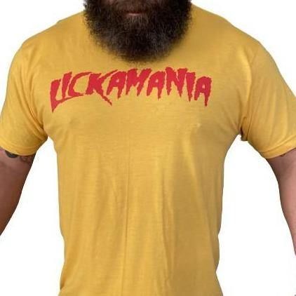 THIGHBRUSH® - LICKAMANIA - Men's T-Shirt - Yellow Gold - THIGHBRUSH® - THIGHBRUSH® 