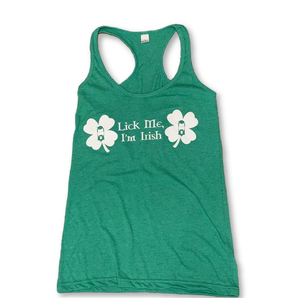 THIGHBRUSH® - LICK ME I'M IRISH - Women's Tank Top - Green - THIGHBRUSH® - THIGHBRUSH® 