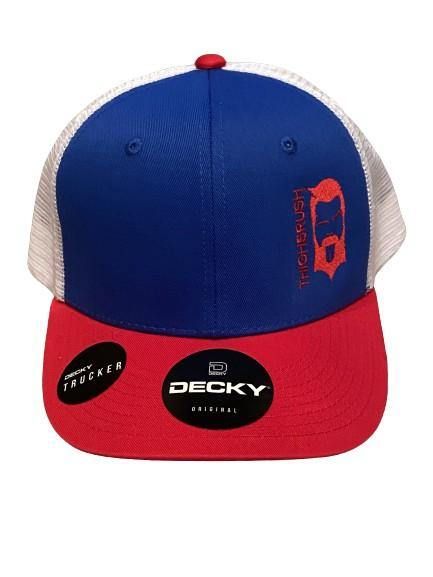 THIGHBRUSH® - "LIMITED EDITION" - Trucker Snapback Hat - Red, White and Blue - THIGHBRUSH® - THIGHBRUSH® 