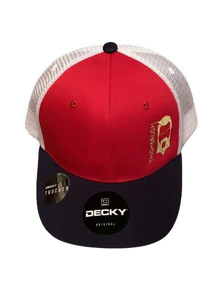 THIGHBRUSH® - "LIMITED EDITION" - Trucker Snapback Hat - Red, White and Navy - THIGHBRUSH® - THIGHBRUSH® 