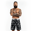 THIGHBRUSH® - LOGO BLAST - Men's Board Shorts - Black