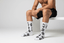 THIGHBRUSH® - LOGO BLAST - Men's Socks - White