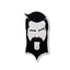 THIGHBRUSH® - Large THIGHBRUSH® Logo Face Patch - Black and White Sew-on