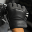 THIGHBRUSH® - Leather Motorcycle Riding Gloves - Black