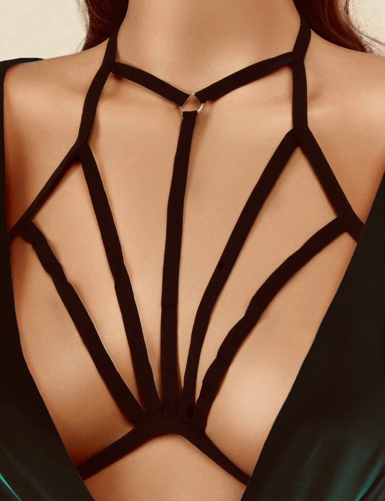 strappy caged bralette
