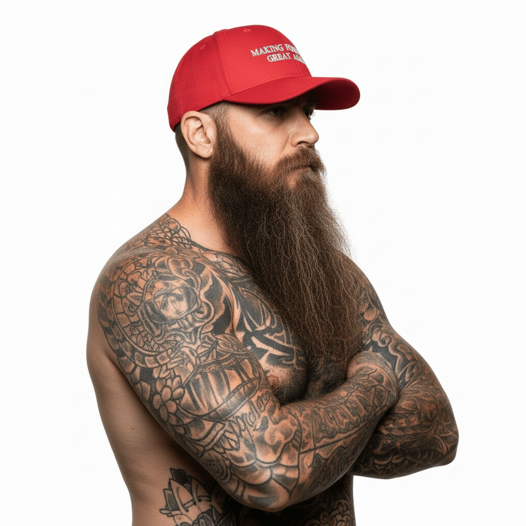 THIGHBRUSH® - MAKING FOREPLAY GREAT AGAIN - Fitted Hat - Red