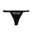 THIGHBRUSH® - MAKING FOREPLAY GREAT AGAIN - Women's Thong Underwear - Black