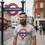 THIGHBRUSH® - MIND THE GAP - Men's T-Shirt - Silver Grey