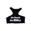 THIGHBRUSH® - No Beard No BOOty - Women's Crop Top - Black