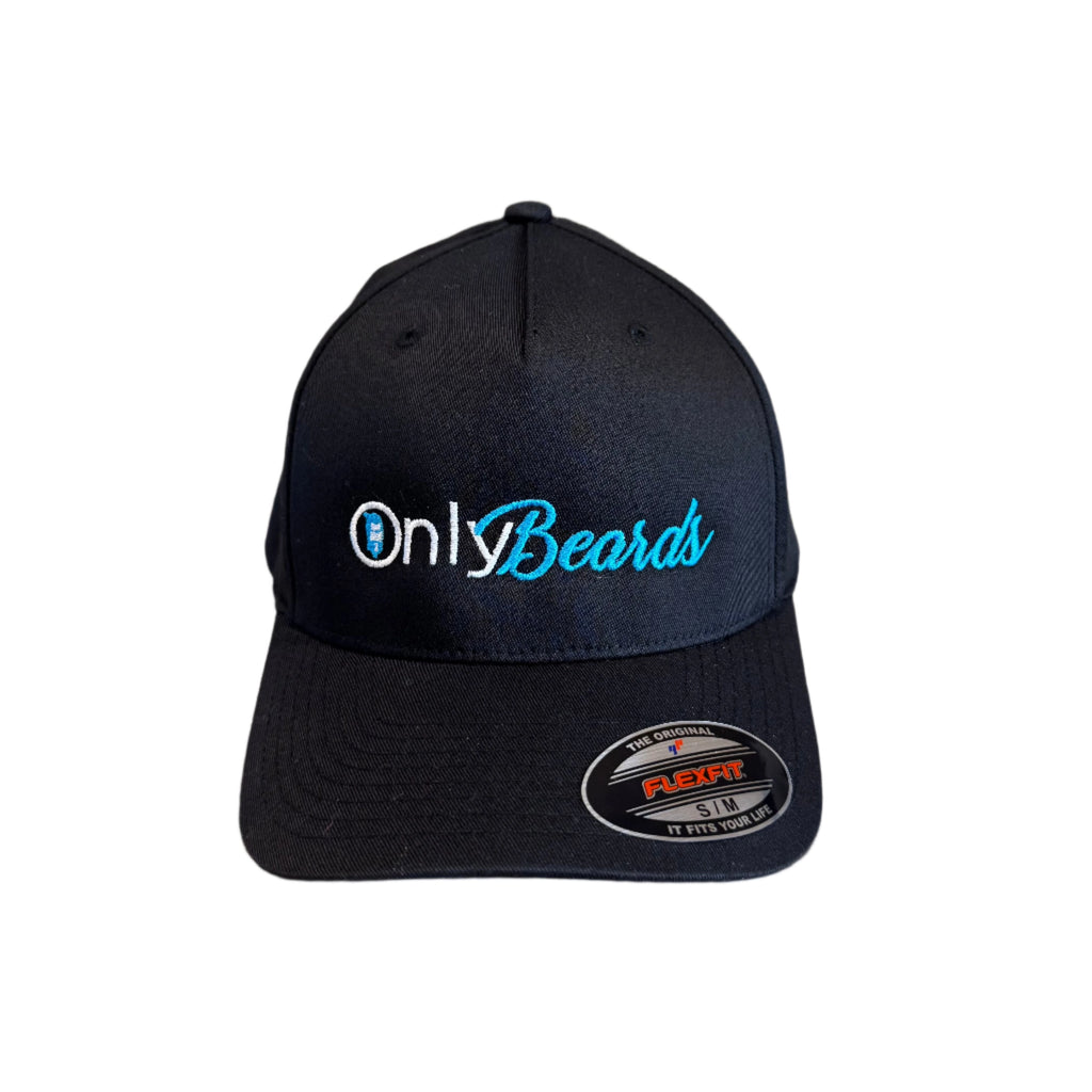 THIGHBRUSH® - ONLY BEARDS - FlexFit Hat - Black