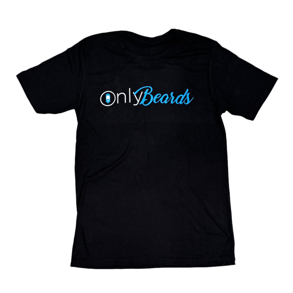 THIGHBRUSH® - ONLY BEARDS - Men's T-Shirt - Black