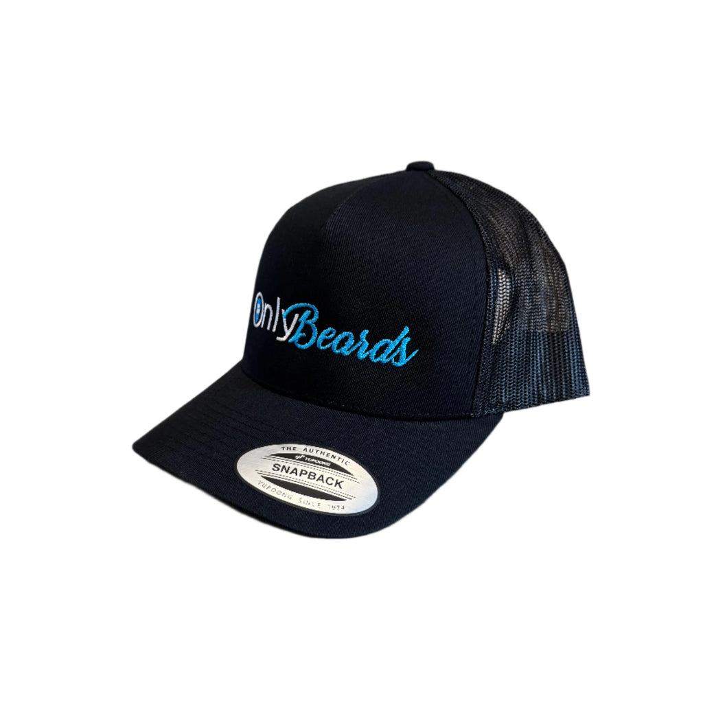 THIGHBRUSH® - ONLY BEARDS - Trucker Snapback Hat - Black
