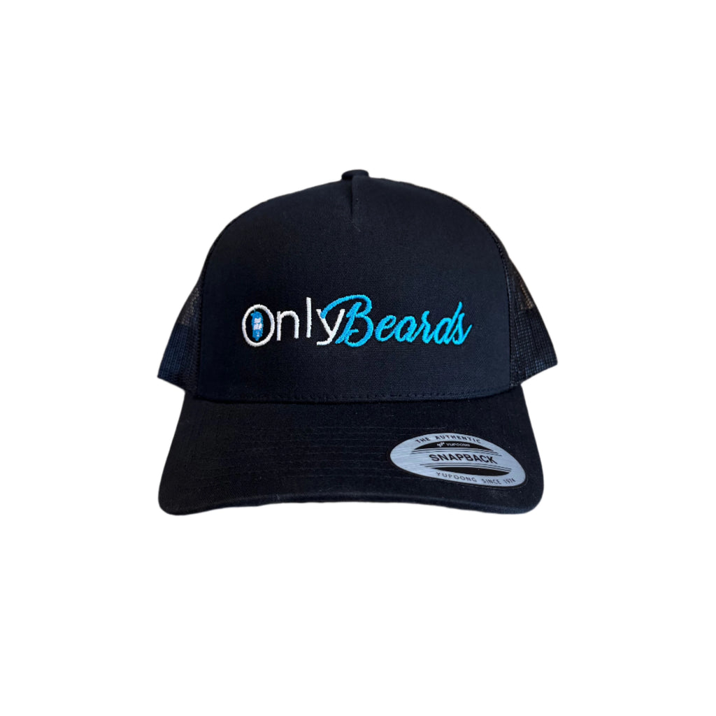 THIGHBRUSH® - ONLY BEARDS - Trucker Snapback Hat - Black